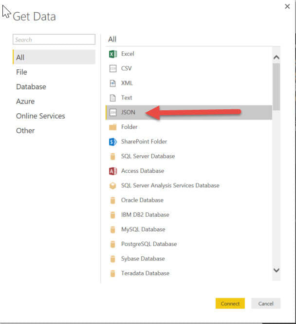Power BI JSON - Select JSON